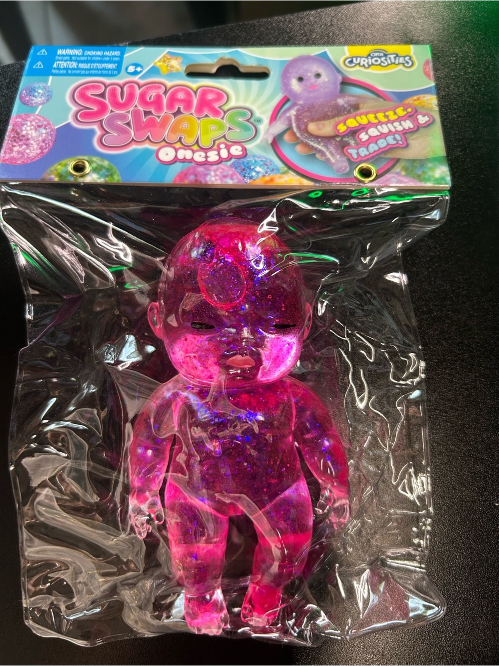 Sugar Swaps Iridescent Glitter Doll in pink